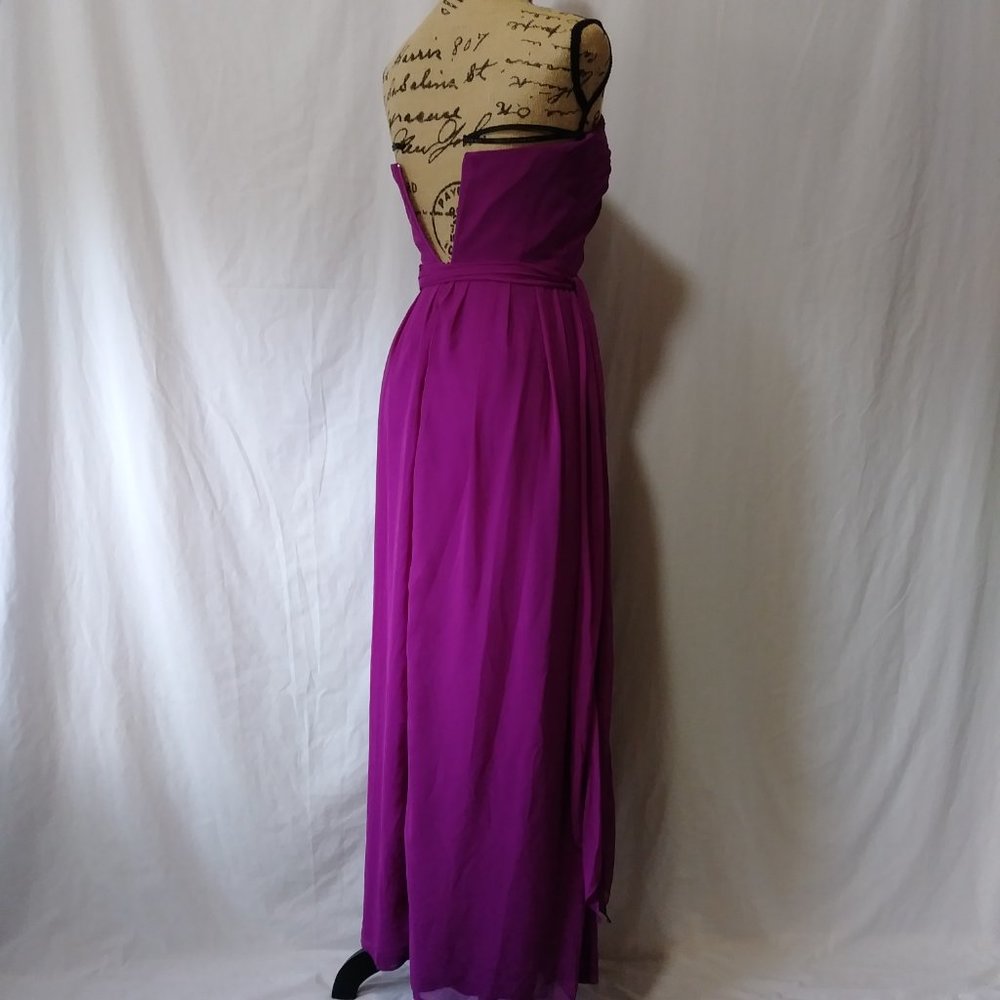 After Six Formal Bridesmaid Dress Persian Plum Size 2 - Picture 3 of 11